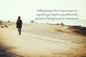 walk away in love